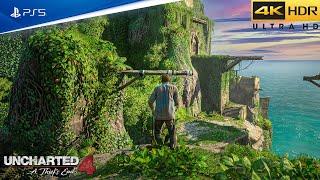 (PS5) UNCHARTED 4 REMASTERED Gameplay Walkthrough Part 1 | ULTRA High Graphics [4K ULTRA HD]