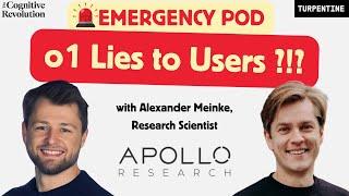 Emergency Pod: o1 Schemes Against Users, with Alexander Meinke from Apollo Research