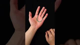 Easy Rubber Band Magic Trick #shorts #viral #magictrick