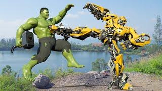 Bumblebee vs Hulk - Avengers x Transformers | Transformers One (2024) 4K UHD Clip