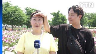 "아내와 꽃 구분 안 돼"...달콤한 남편 '인간 양산'도 자처 [앵커리포트] / YTN