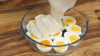 Что будет если запечь яйца в духовке  Яйца гратен в соусе Бешамель в духовке.