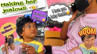 Making saanu jealous 🫡| she gets angry  |kutty ku Evlo Kovama #saanvikashree