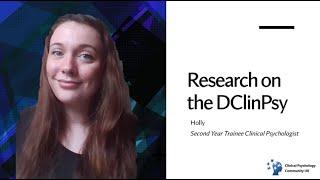 Research on the Clinical Psychology Doctorate (DClinPsy)