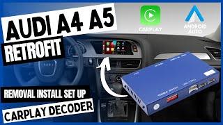 How to install CarPlay to your Audi A4 A5 Original Radio Removal Retrofit Decoder Low Configuration