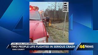 Serious injuries reported in Ohio County crash