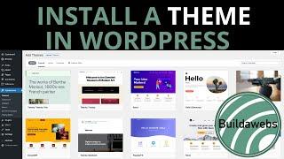 How To Install A WordPress Theme Step By Step | WordPress Tutorial | Buildawebs