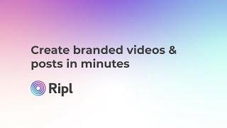 Ripl - Social Media Tool for Business Owners