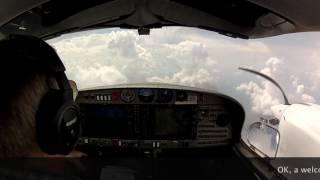 DA42-VI IFR Arrival and Landing Frankfurt Intl. in weather