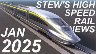 Stew's U.S. High Speed Rail News January 2025 | CAHSR Brightline West Northeast Corridor Cascadia