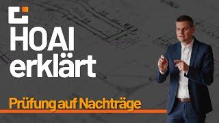 HOAI erklärt: Wie prüfe ich Nachträge?