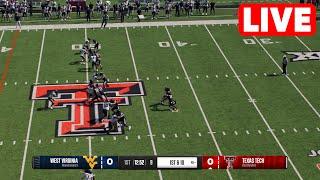 NCAAF LIVE West Virginia Mountaineers vs Texas Tech Red Raiders | Week 14 - 2024 College Football25