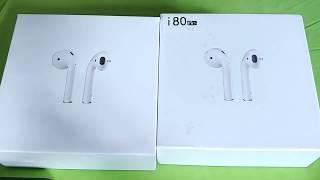 i80 TWS Clone Airpods VS i200 tws Aire 2 Airpods Copy