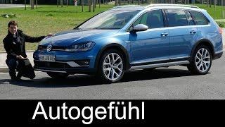 VW Volkswagen Golf Alltrack FULL REVIEW test driven SportWagen crossover Variant Kombi new neu