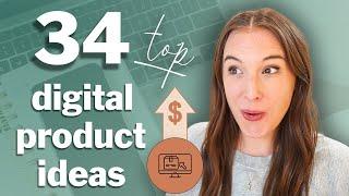 34 ETSY DIGITAL PRODUCTS guaranteed to make Etsy sales TODAY  | Work from Home Business Ideas 2024