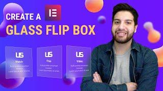 Create A Glass Flip Box On Elementor With CSS