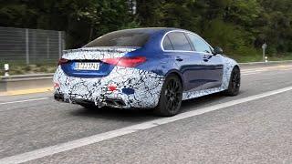 2023 MERCEDES-AMG C63 2.0T HYBRID SPIED TESTING AT THE NÜRBURGRING