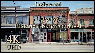 Calgary's historical neighborhood - Inglewood, Canada - 4K Video Walking Tour