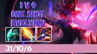 *73K DAMAGE* 1V9 EVELYNN! Best Runes & Builds | Season 11 | Diamond Gameplay | League of Legends