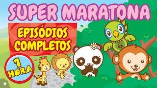 SUPER MARATONA INFANTIL- 1 Hora de Desenhos Animados Educativos do ANIMAZOO