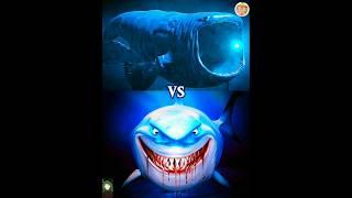 megalodon vs The bloop°sharktopus°giant moray eel°hippocampus #shorts #viral #monster #music #the