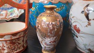 Valuable Japanese Antique Ceramics! Can you identify them?! Satsuma Imari Kutani Asian antiques