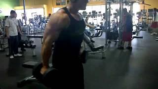 NPC National Super Heavyweight Bodybuilder Dan Eslinger Trains Arms