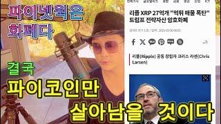 파이코인 화폐/ 리플 27억개 매도, 미국 코인은 오직 파이