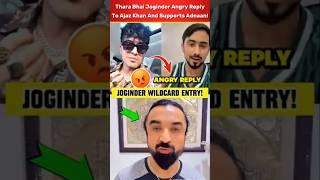 Ajaz Khan Vs Thara Bhai Joginder   Angry Reply to him  #ajazkhan #shorts