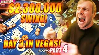 Part 4/4 SPECTACULAR ENDING! Xposed Day 3 New Vegas IRL Blackjack & Baccarat! #reaction