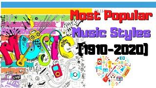 Most Popular Music Styles (1910-2020) - Bar Chart Race