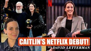 You won’t believe how funny CAITLIN CLARK on Letterman’s Netflix series is! They dive deep!