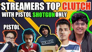 Pubg Streamers Best Clutch Pistol Shotgun Only - MorTal, Shockwave, Axom Ghastly, Jonathan,Novaking