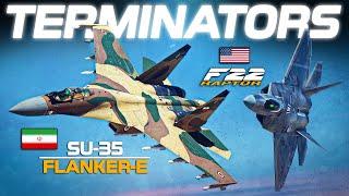 F-22 Raptor Vs SU-35 Flanker-E Dogfight | Digital Combat Simulator | DCS |