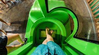 Extreme TRAPDOOR Water Slide "Wolf Tail" | Great Wolf Lodge SoCal