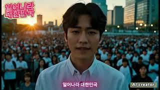 일어나라 대한민국 (창작곡) (전한길 선생님의 호소문을 바탕으로 만든 곡)#ai #aimusicvideo#탄핵무효#윤석열대통령#전한길#자유민주주의수호#부산역#광화문#aisinger