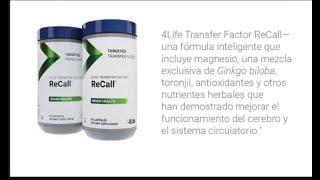 Producto Transfer factor Recall de 4life | Sus funciones