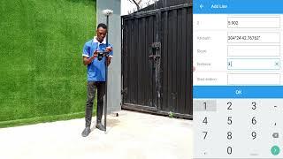 GNSS TUTORIAL - HOW TO STAKE OUT A LINE USING BEARING/AZIMUTH AND DISTANCE IN SURVEY MASTER