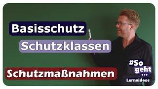 Schutzklassen und Basisschutz - Schutzmaßnahmen - einfach und anschaulich erklärt