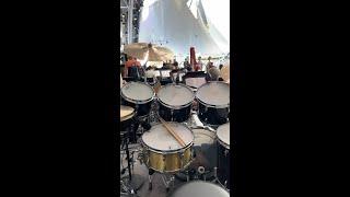 EPIC LA Phil perc section set-up at the Hollywood Bowl