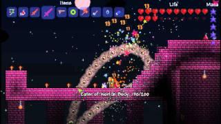 Terraria - All bosses at the same time, "The Deadly Trio"