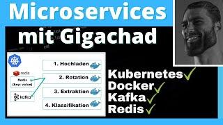 MICROSERVICES mit Kubernetes, Docker, Kafka, Redis - erklärt von Gigachad