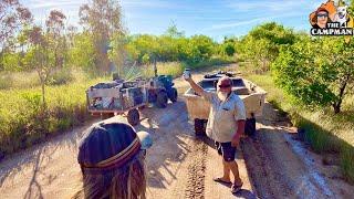 Come across the best fishing hole ..Quad bike camping..Cooking fish over the coals