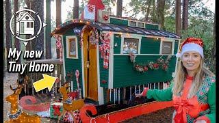 My family's new TINY HOME! Decorate for Christmas w/ my kids