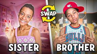 Sister & Brother SWAP LIVES For 24 HOURS!