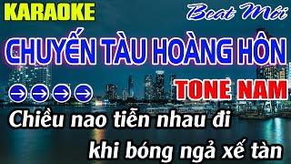 Chuyến Tàu Hoàng Hôn Karaoke Tone Nam Karaoke Mê Nhạc Sống Beat Mới