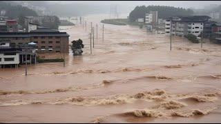 Massive storms and floods turned the Road into a river in Somerset