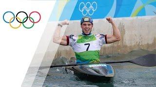 Joseph Clarke wins Gold in the Men's Kayak Canoe Slalom