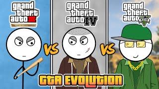 Evolution of GTA (GTA 3 vs GTA 4 vs GTA 5)