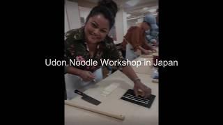 Making Udon Noodle from scratch, Udon Workshop in Japan